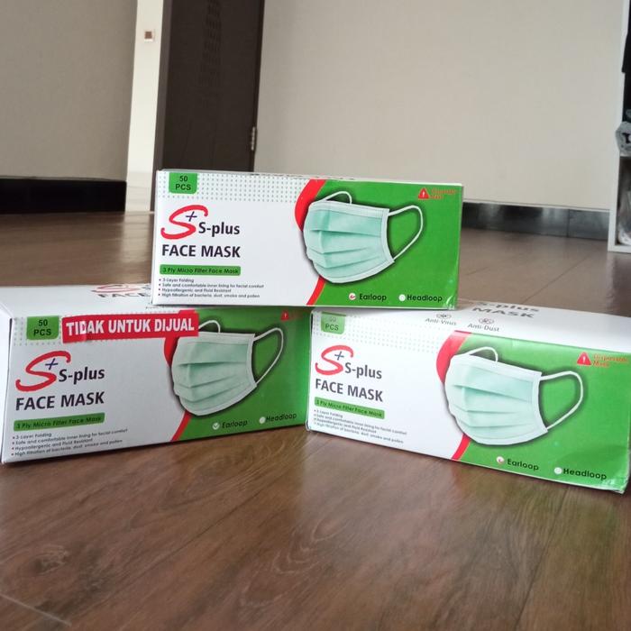 Gambar MASKER MEDIS 3 PLY S+ dari Raja Harga Grosir Kota Bandung 5 Tokopedia