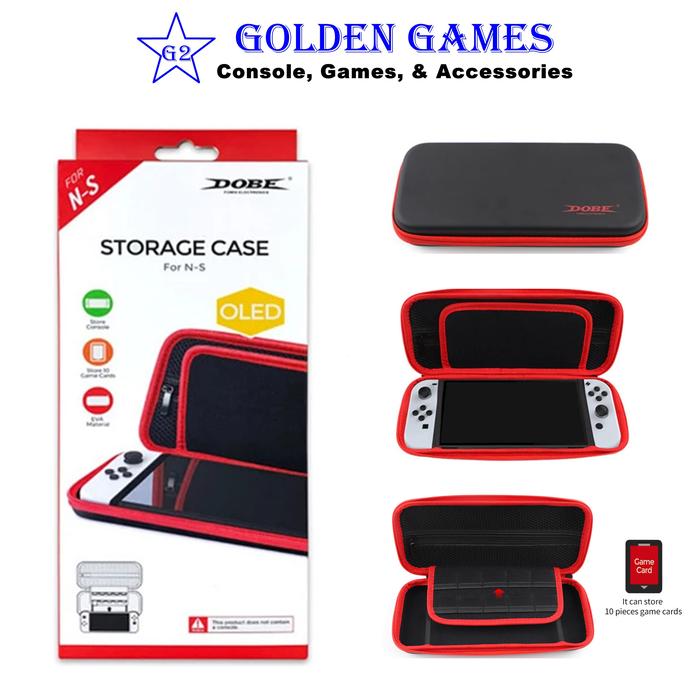 Jual Dobe Storage Case for Nintendo Switch OLED - Kota Bandung - Golden ...