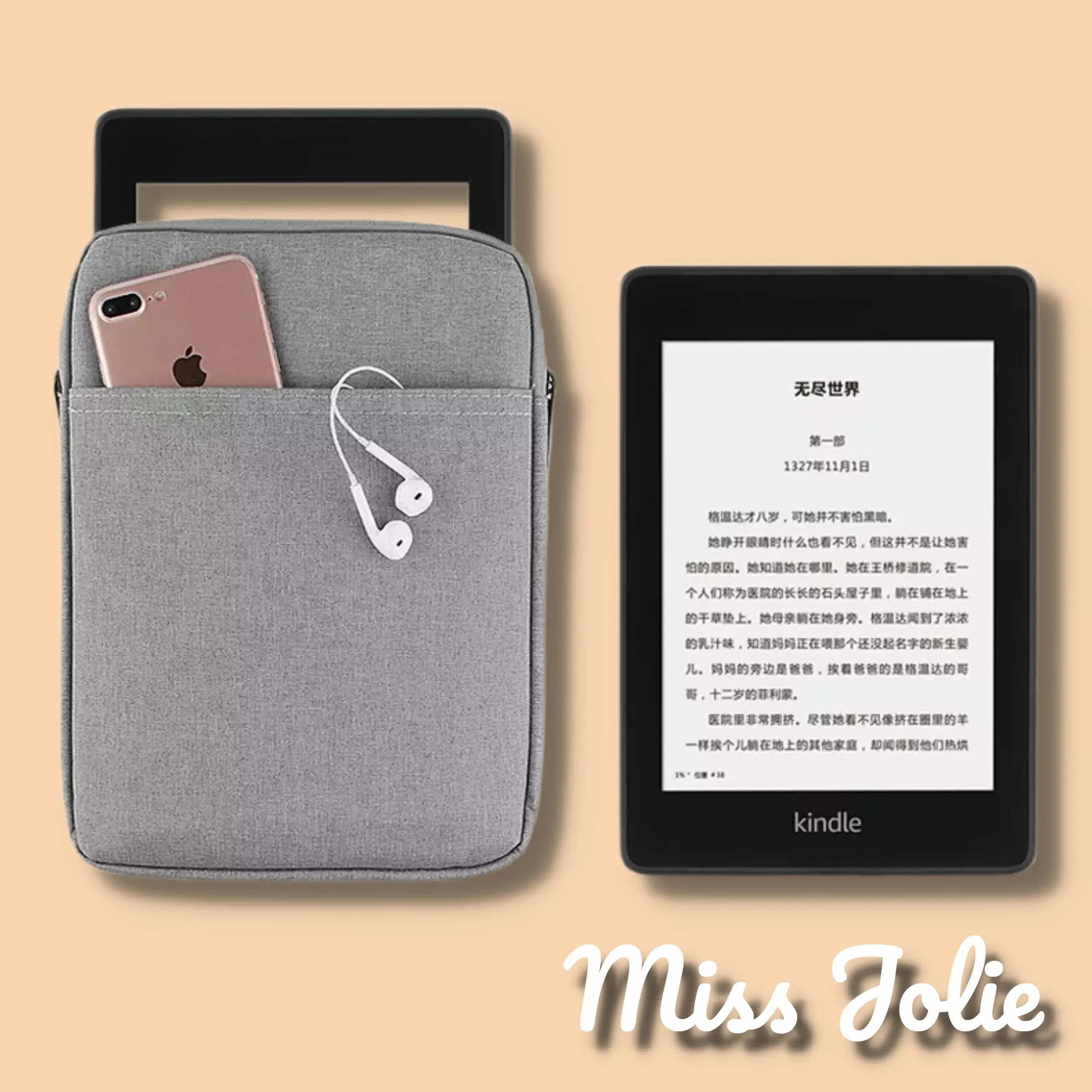 New Kindle 11th 2024 Matcha Paperwhite 12th 11th 10th 7th Generation Canvas Pouch Softcase Cover Case Sleeve