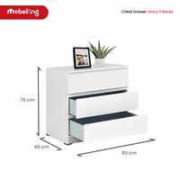Gambar Mobeliving - Chest Drawer 3 - Laci 3 Susun Serbaguna - Rak 3 Laci - CSD3 dari Mobeliving Furniture Kab. Bogor 2 Tokopedia