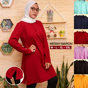 kaos tunik muslim/tunik kaos/tunik polos catun combet 24s