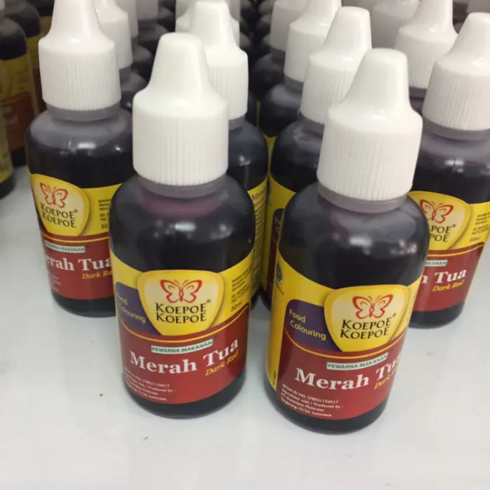 Koepoe koepoe pewarna merah tua 30ml 1