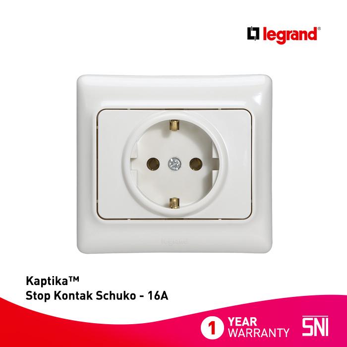 Gambar Legrand Kaptika - Stop Kontak Schuko - 16A - Putih dari Legrand Indonesia Kota Administrasi Jakarta Utara Tokopedia