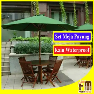 Set Tenda Meja Payung Cafe dan Taman Hotel Cafe Kayu Jati Se Indonesia
