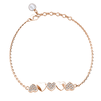 Gambar Sweet Heart Bracelet - Gelang Crystal by Her Jewellery - White Gold dari Her Jewellery Kota Administrasi Jakarta Pusat 2 Tokopedia