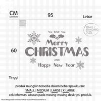 Gambar Sticker Cutting Happy New Year Rumah Christmas Hiasan Stiker Dinding - Putih, M dari LANCARI Kota Administrasi Jakarta Pusat 3 Tokopedia