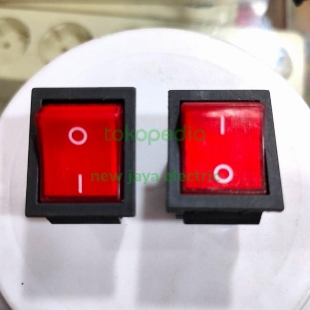 Switch/Saklar On Off Besar 4pin Merah + Lampu - Shop | Tokopedia