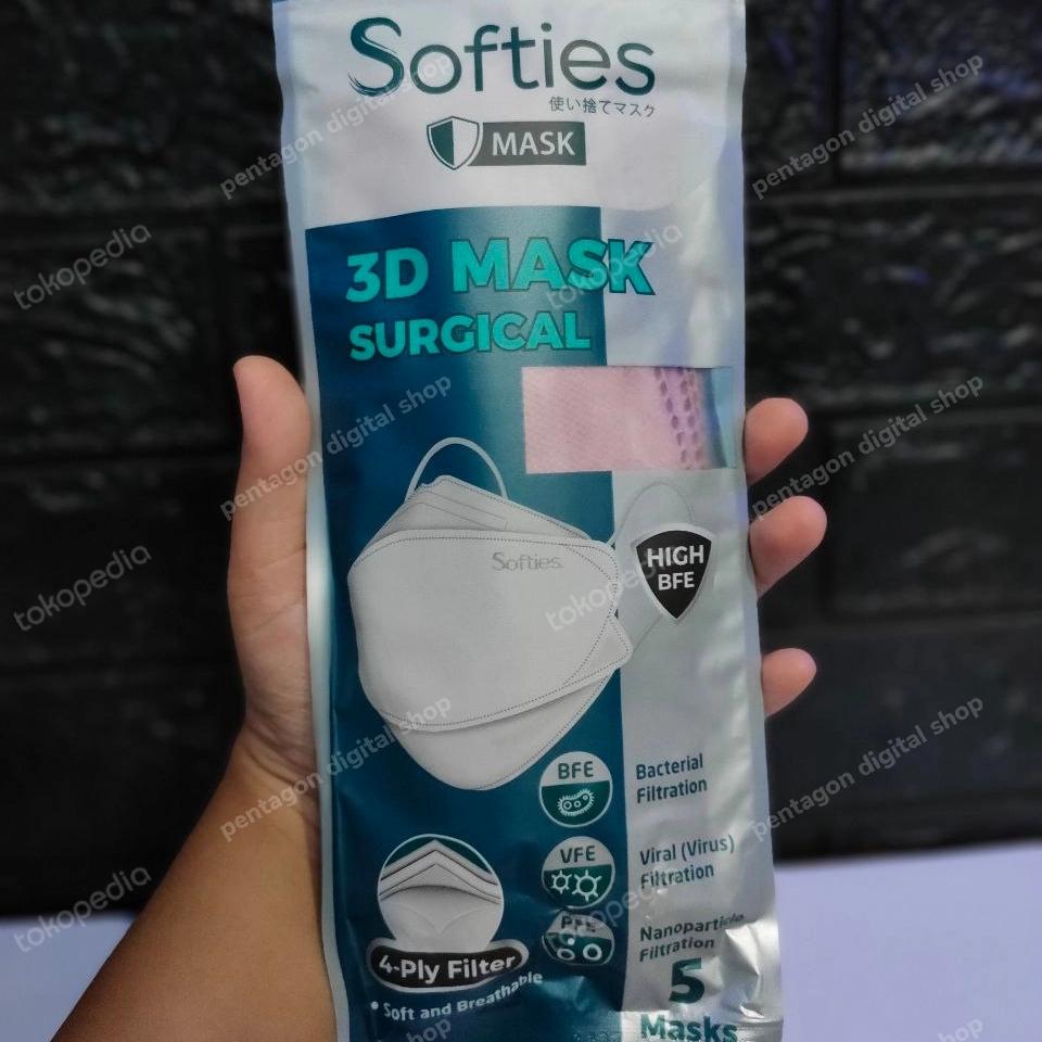 softies mask 3D mask surgical 4 ply masker Softies