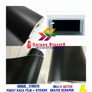 TERMURAH STIKER HITAM DOFF BACKGROUND AQUARIUM / STIKER WRAPPING UK 45