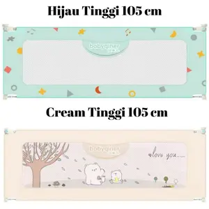 Kain Baby Bedrail Kain Pagar Pembatas Kasur Kain Pengganti Cadangan