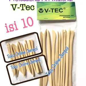 10pcs Alat Clay Modeling Foundant Sclupting Tools Pahat VTec ATK1286VT