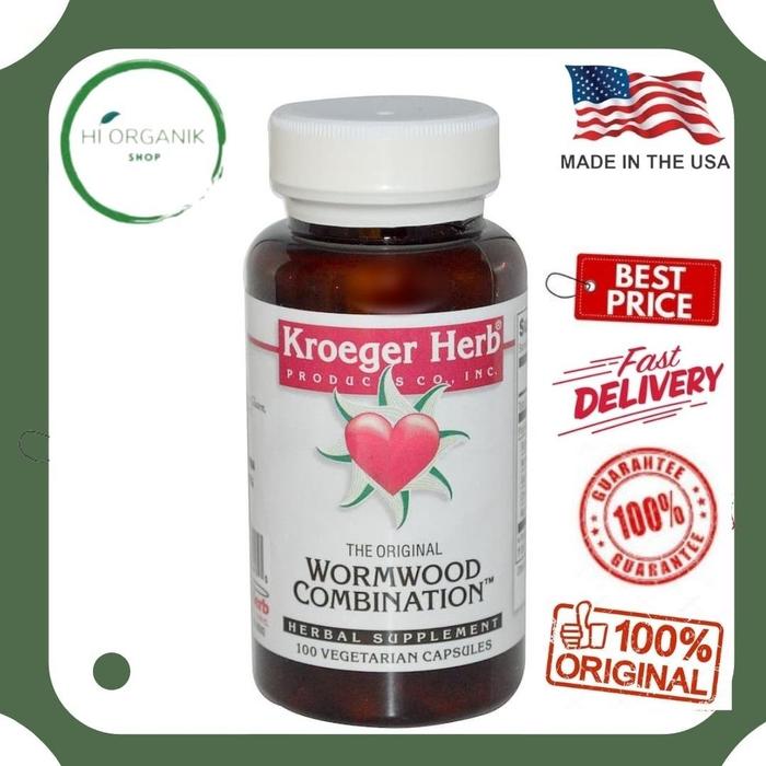 Gambar Kroeger Herb Co The Original Wormwood Combination 100Cap/ Black Walnut dari Hi Organik Shop_NEW Kota Denpasar Tokopedia