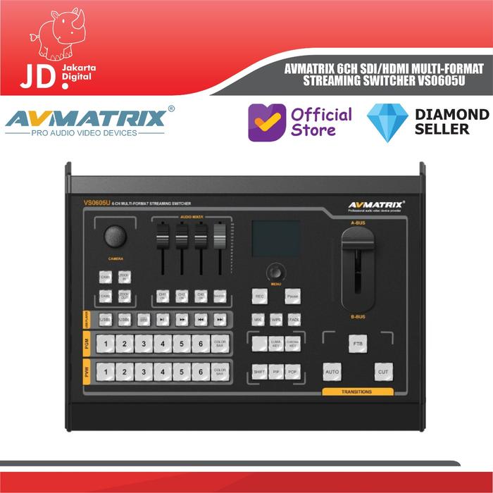 Gambar AVMATRIX VS0605U 6CH SDI/HDMI Multi-format Streaming Switcher VS0605 dari Jakarta Digital 8 Kota Administrasi Jakarta Pusat Tokopedia
