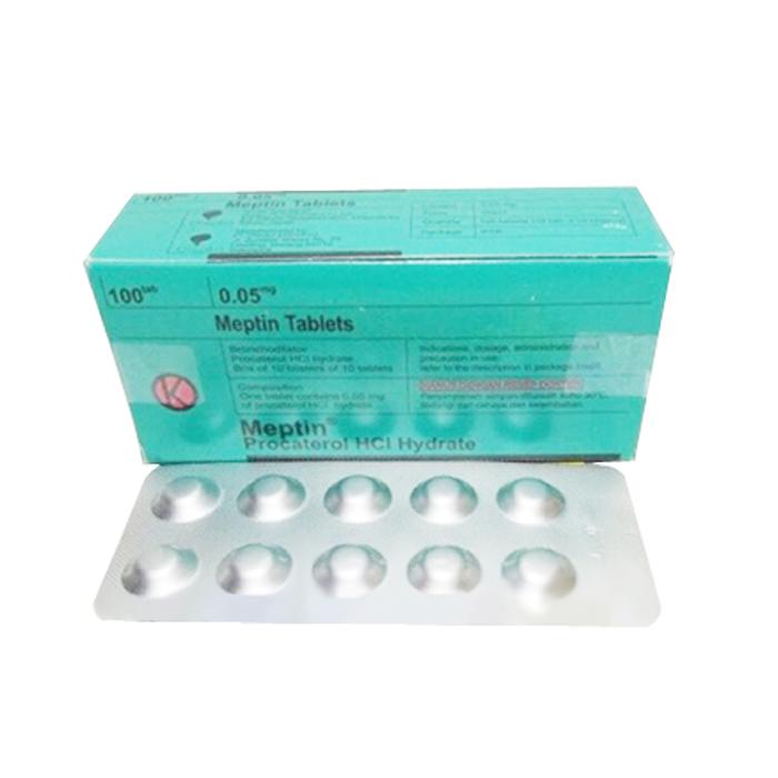 MEPTIN 0.05 MG BLISTER 10 TABLET