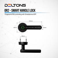 Gambar Smart Lock Fingerprint DR2 Simple Handle Digital Door Lock - Single Latch dari DELTONS Store Kota Tangerang 4 Tokopedia