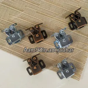 Paket 3 biji Grendel Jepit Udang Mata Ayam Masa Capit Massa Klik etalase Lemari 48 Gram Gerendel Penahan Otomatis Pintu Lemari