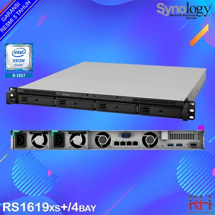 Synology RackStation RS1619xs+ 16GB NAS Rack 2U - 4Bays