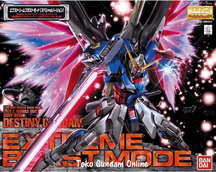 Gambar MG 1/100 Destiny Gundam Extreme Blast Mode dari Toko Gundam Online Kota Tangerang Selatan Tokopedia