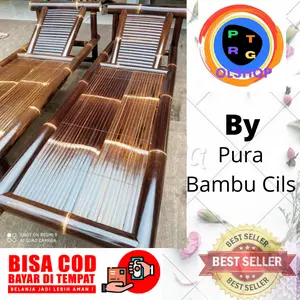 bale sender bambu hitam wulung/kursi unik/bambu hitam