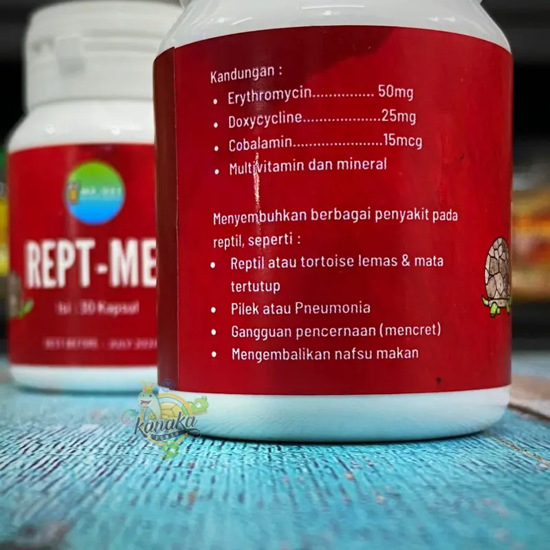Rept-Med ECERAN Obat Reptil Pilek Lemas Mencret Torto Sulcata Pardalis 3