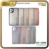 Gambar Casing Compatible For iPhone 12 mini Fusion Softcase Anti Crack Tahan Banting Tipis - Black Matte Blk dari ShowcaseFever Kota Administrasi Jakarta Utara 1 Tokopedia