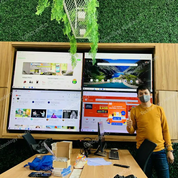 HDMI Extend 4 Monitor Display (Tampil Beda- Beda) USB 3.0 Multiview 4K 1