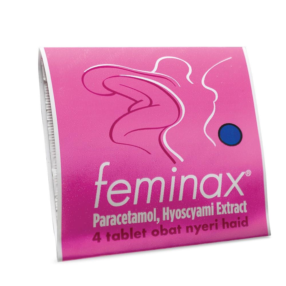 FEMINAX OBAT NYERI HAID @4 TABLET - MEMBANTU MEREDAKAN NYERI HAID