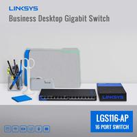 Gambar LINKSYS LGS116-AP 16-Port Business Desktop Gigabit Switch dari Techno Computer Bali Kota Denpasar 3 Tokopedia