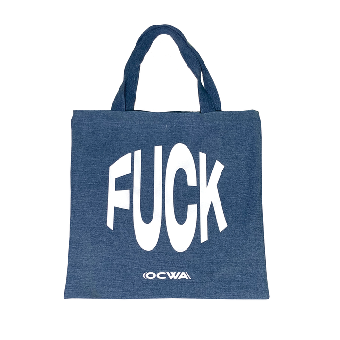 Gambar OCWA TOTEBAG F*CK BLUE dari Ocwa Studio Kota Administrasi Jakarta Pusat Tokopedia