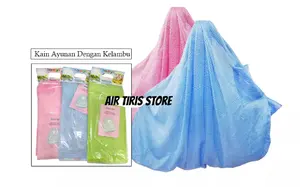 KAIN AYUNAN BAYI JOEYI DENGAN KELAMBU WARNA BIRU PINK DAN HIJAU