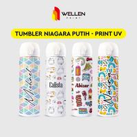 Gambar WELLEN PRINT - Cetak Tumbler niagara putih print custom design nama / souvenir botol termos Hadiah Ulang Tahun Hampers Parcel Event dari WELLEN PRINT OFFICIAL Kota Administrasi Jakarta Selatan 1 Tokopedia