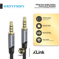 Gambar Kabel Aux Audio 3.5mm Stereo Hi-Fi Braided - BAQ, 1 Meter dari XLink Jakarta Kota Administrasi Jakarta Barat 1 Tokopedia