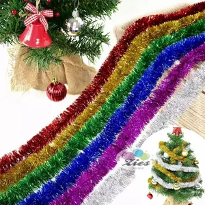 10 PCS slinger Polos ulang tahun / tinsel hiasan natal / garland Tinsel