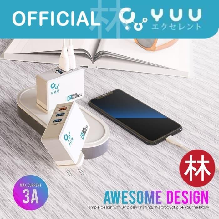 Gambar YUU YAD705QS Switch-Able Plug With QC3.0 Up To 3A Adapter Charger dari Liem Group Kota Administrasi Jakarta Barat Tokopedia