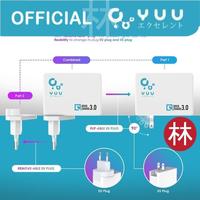 Gambar YUU YAD705QS Switch-Able Plug With QC3.0 Up To 3A Adapter Charger dari Liem Group Kota Administrasi Jakarta Barat 3 Tokopedia