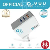 Gambar YUU YAD705QS Switch-Able Plug With QC3.0 Up To 3A Adapter Charger dari Liem Group Kota Administrasi Jakarta Barat 5 Tokopedia