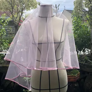 Wedding Veil 002 baby pink