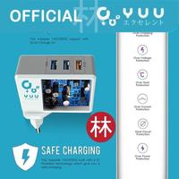 Gambar YUU YAD705QS Switch-Able Plug With QC3.0 Up To 3A Adapter Charger dari Liem Group Kota Administrasi Jakarta Barat 2 Tokopedia
