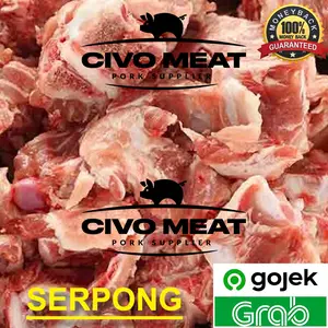 Bakut / tulang punggung Babi mentah potong sop - Frozen 1kg