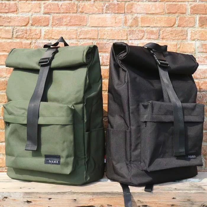 TAS RANSEL / BACKPACK ROLLTOP TAS PUNGGUNG nama - Shop | Tokopedia