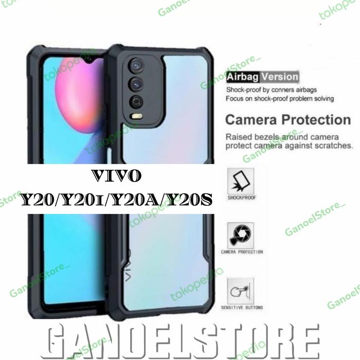 Gambar Case VIVO Y20i Y20s Y20a Y20 (2021) Shockproof Armor Transparant - VIVO Y20a dari Hugskal Kota Administrasi Jakarta Selatan Tokopedia