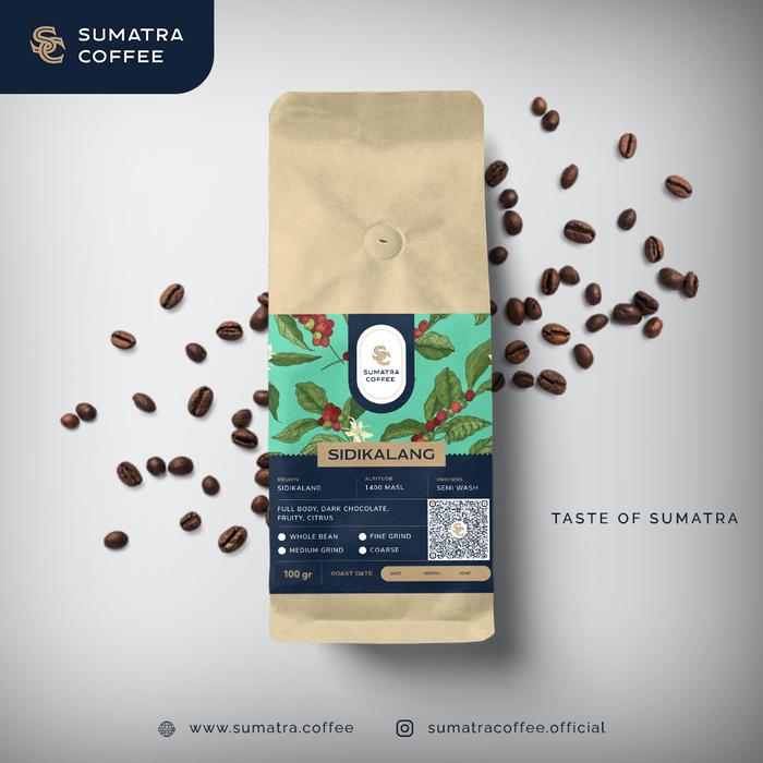 Gambar KOPI ARABIKA SUMATERA SIDIKALANG 100gr (ROASTED BEAN) dari Sumatra Coffee Official Kota Medan Tokopedia