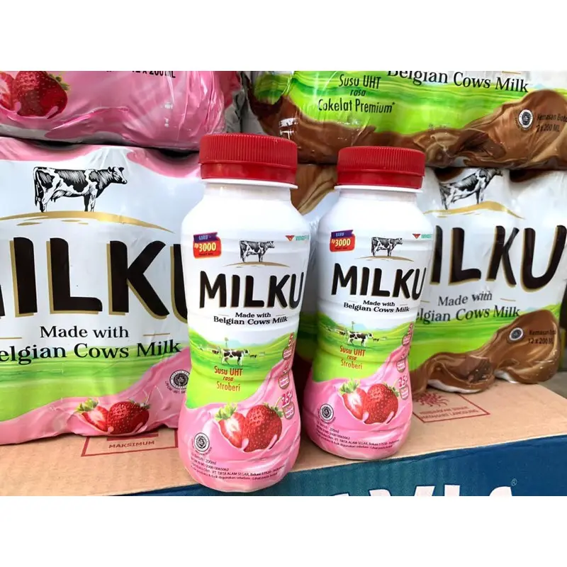 Milku Susu Botol pack isi 12 botol