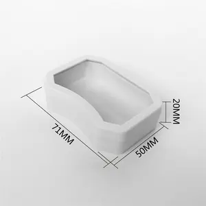 Water Dish Reptile - Worm Dish Hitam B Small 7x5x2cm