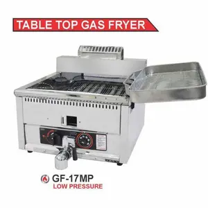 New Stainless Gas Deep Fryer GETRA with thermostat 17Liter *MEDAN*