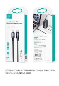Gambar USAMS U71 Type-C to Type-C 100W PD Fast Charging Data Cable - 1,2M - 1.2M dari PusatProductOriginal Kota Administrasi Jakarta Pusat 3 Tokopedia