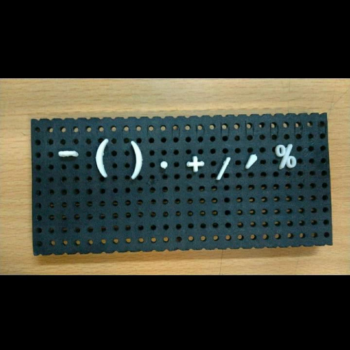 Tanda baca 1/2 inch/1 Cm. plastik untuk papan Rates data / Moviboard ...