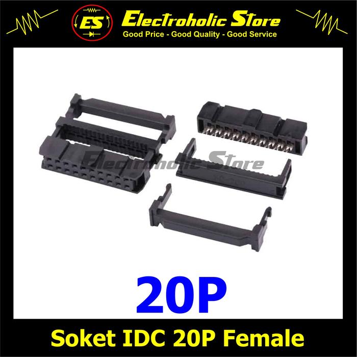 Gambar Soket IDC 20P Female Socket 20 P 20Pin 20 pin 2x10 10x2 dari Electroholic Store Kota Yogyakarta Tokopedia