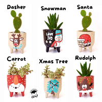 Gambar Christmas Series Pot & Kaktus Cloky Cactus / only planter - Dasher dari Cloky Art Studio Kota Magelang 1 Tokopedia