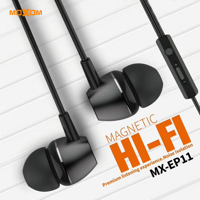 Volume Control Magnet Promo MOXOM Magnetic Power Volume Control Wired Earphone 1200mm MX-EP11 ...